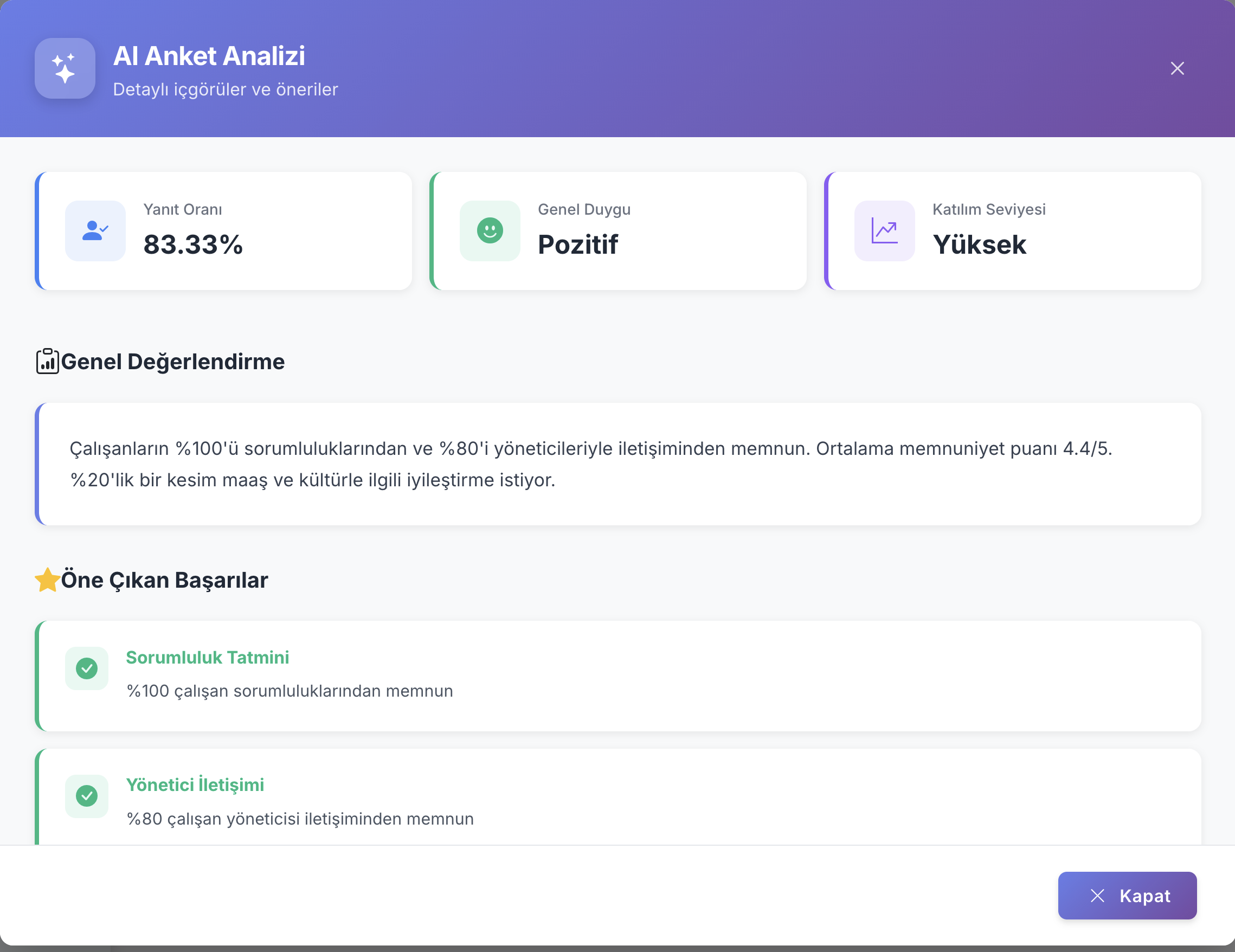 AI Destekli Anket Analizi